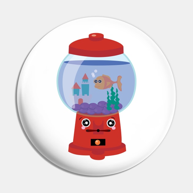 Aquarium Gumball Pin by Edofest