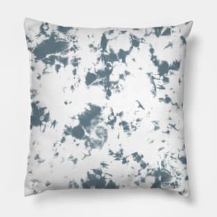 Slate gray and white marble - Tie-Dye Shibori Texture Pillow