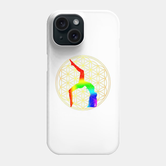 Yoga Wheel of Life Phone Case by nelllkata