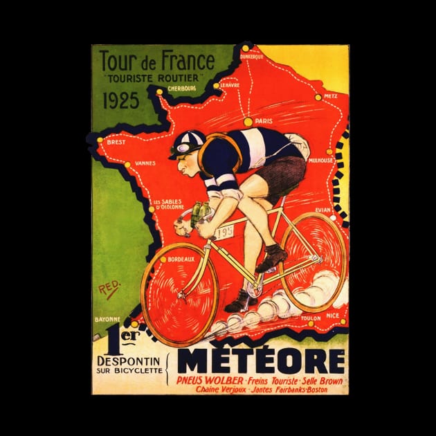 Vintage French bicycle race advertisement by LittleBean