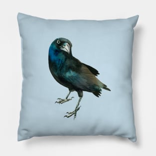 Over the Shoulder Crow Pillow