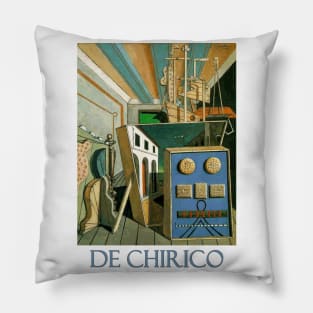 Metaphysical Interior with Biscuits (1916) by Giorgio de Chirico Pillow