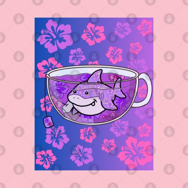 Floral Shark Tea by Octopus Cafe