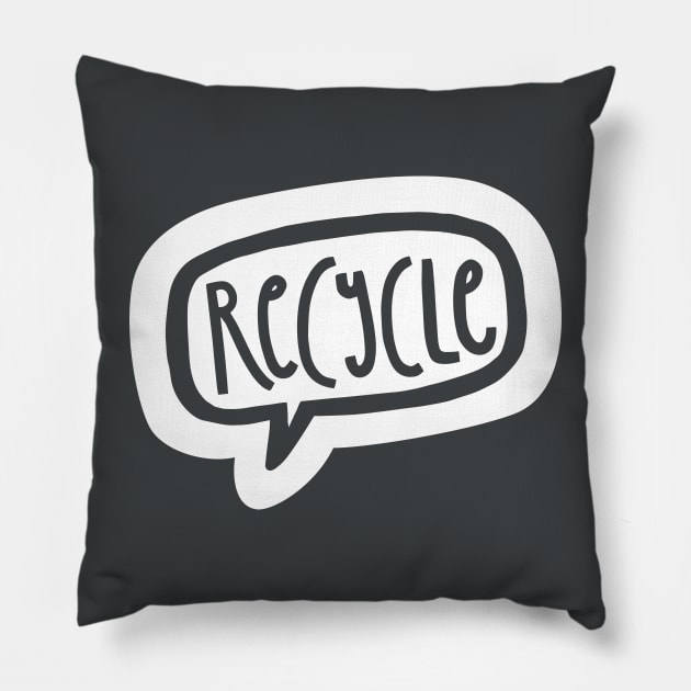 Recycle Pillow by JunkyDotCom