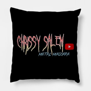 2 Sided Chrissy Salem Metal Mascara  Design Pillow