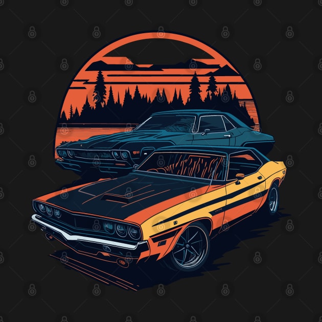 Dodge Challenger Classic Car by Cruise Dresses