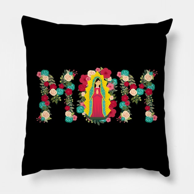 Mom Virgin Mary Pillow by BBbtq