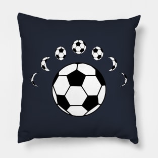 Soccer ball moon Pillow