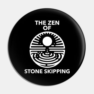 The Zen of Stone Skipping Stone Skipping Skimming Pin