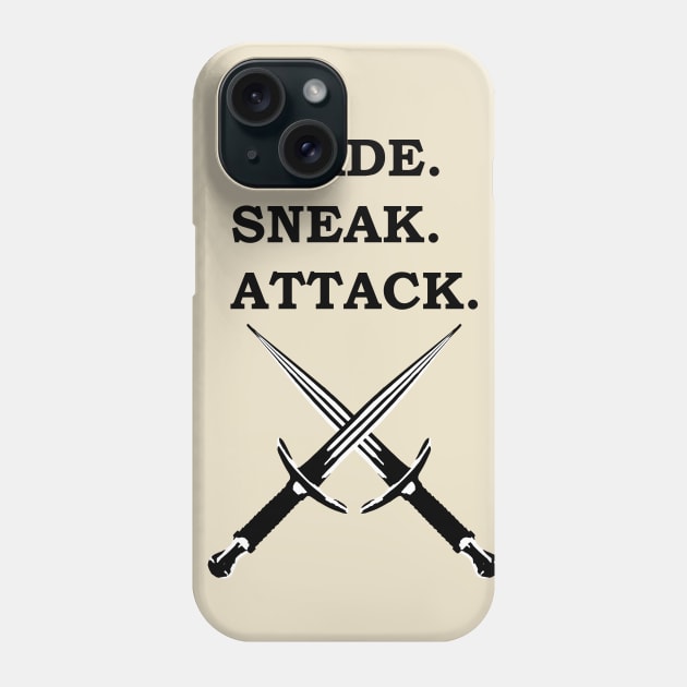 EVADE SNEAK ATTACK ROGUE 5E Meme RPG Class Phone Case by rayrayray90