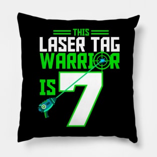 This Laser Tag Warrior is Gaming Birthday Party Pillow