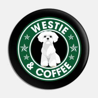 Westie And Coffee Pin