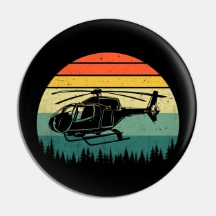 Helicopter Pilot Retro Vintage Pin