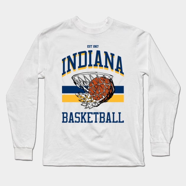 Varsity Style Indiana Basketball - Indiana Pacers - Long Sleeve T-Shirt