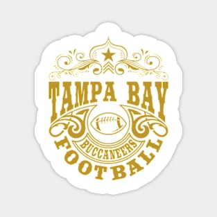 Vintage Retro Tampa Bay Buccaneers Football Magnet