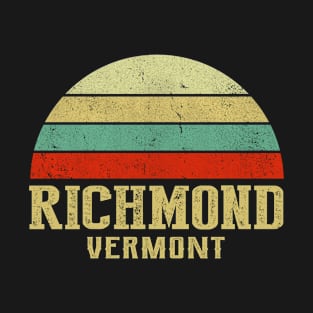 RICHMOND VERMONT Vintage Retro Sunset T-Shirt