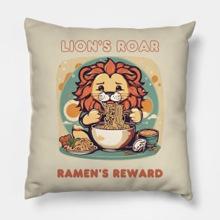 Lion's Roar ramens reward - kawaii style Pillow