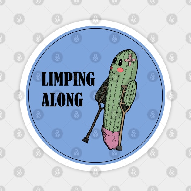 Limping Along Cactus Broken Leg Magnet by PrintablesPassions