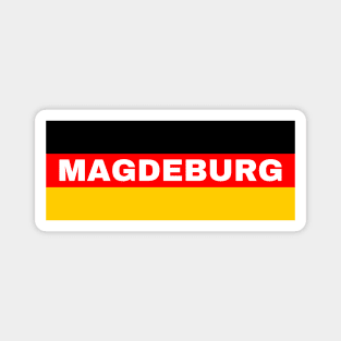 Magdeburg City in German Flag Magnet