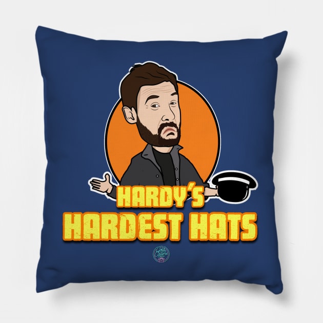 Hardy's Hardest Hats: The Podcast Pillow by Cold Callers Comedy