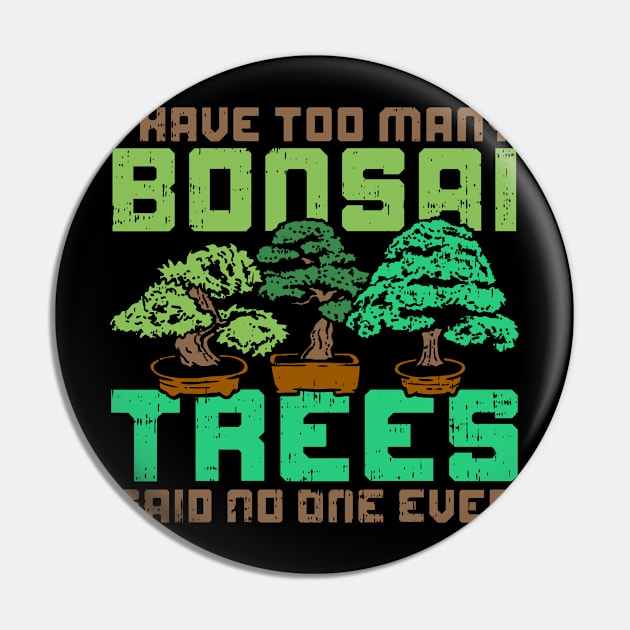 BONSAI Tiny Tree Friend Pin by Lomitasu