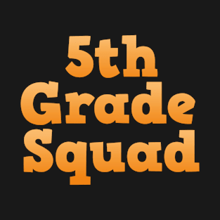 Back to School 5th Grade Squad Grafitti gift kids teachers T-Shirt