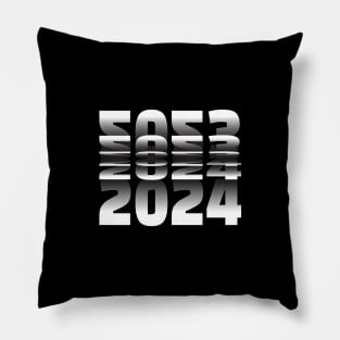 Passing into New Year 2024 Flip text effect Pillow