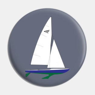 Flying Fifteen Sailboat Pin