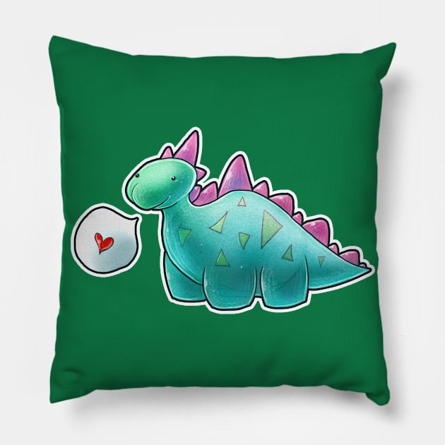 Baby Dinosaur Pillow by saradaboru