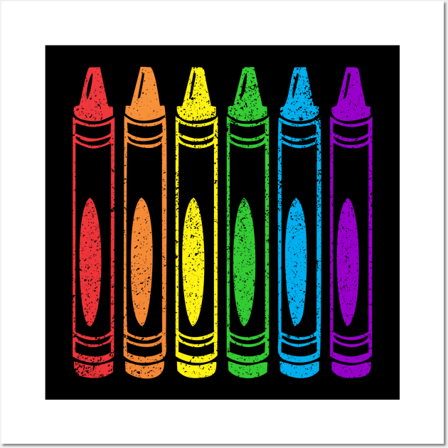 Gay Pride Rainbow Crayons - Gay Pride Month - Posters and Art Prints