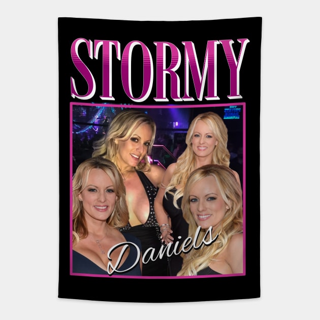 Stormy Daniels Tapestry by valentinahramov