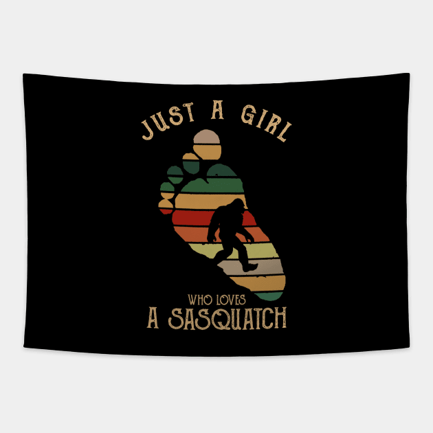 Just a girl who loves Sasquatch - Just a girl who loves Bigfoot Tapestry by JameMalbie