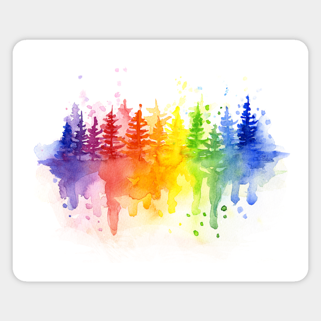 Rainbow Forest - Rainbow - Sticker