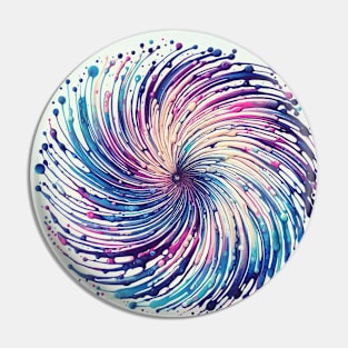 Psychedelic looking abstract illustration  of circles Pin