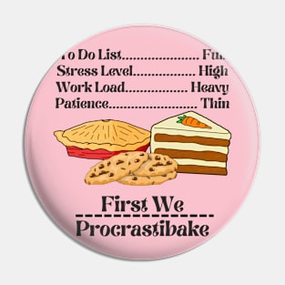 First We Procrastibake! Pin