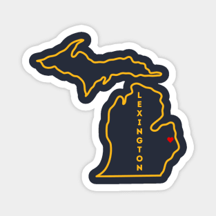 Lexington MI Love (Yellow) Magnet