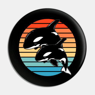 Twin Orca Team Spirit Pin