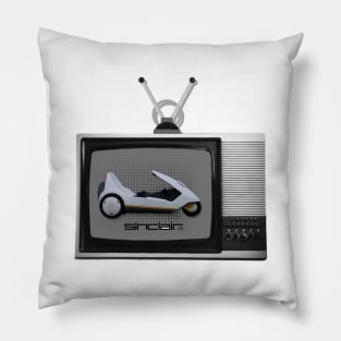 80s Retro Sinclair c5 electric future car Pillow