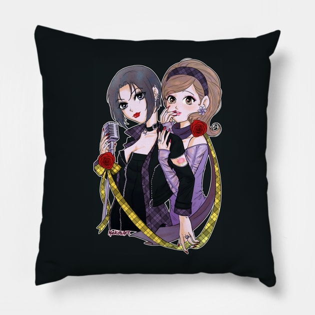 Nana & Hachi Pillow by MeikosArt