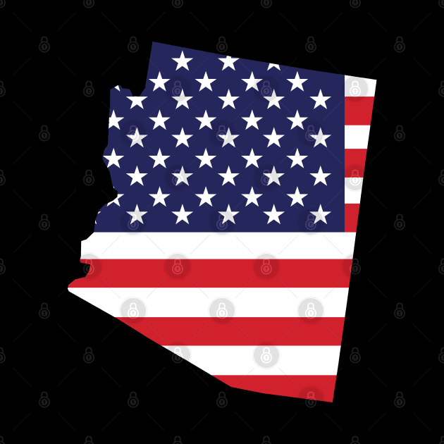 Arizona State Shape Flag Background by anonopinion