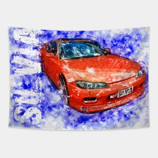 Nissan Silvia - Watercolour Tapestry