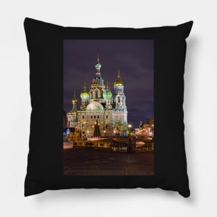 Church of the Savior on Spilled Blood, St. Petersburg, Russia Pillow