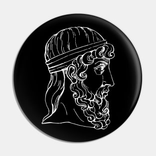 Plato Statue Pin