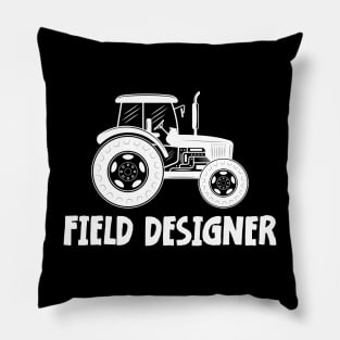 tractor boys kids cool dudes driving tractor Pillow