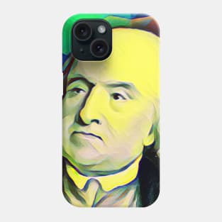 Jeremy Bentham Colourful Portrait | Jeremy Bentham Artwork 7 Phone Case