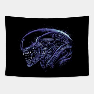 Space Nightmare (Horror purple) Tapestry