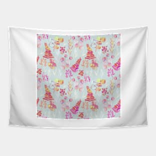 Leaves pattern in Rose yellow Tapestry