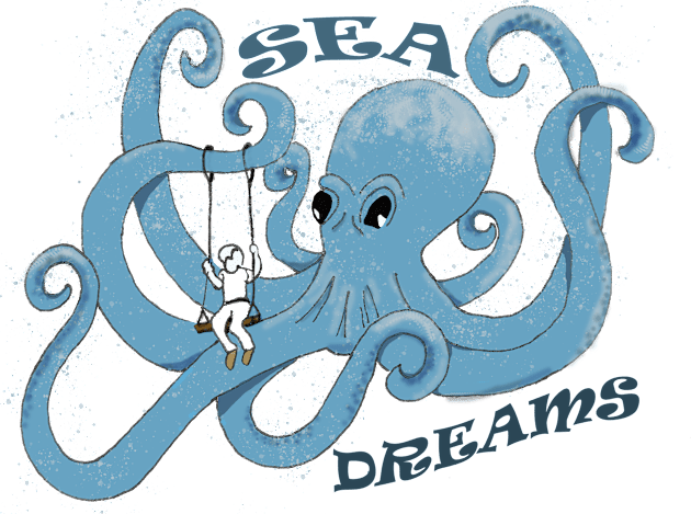 Octopus Holding a Boy in a Swing Kids T-Shirt by ALBOYZ