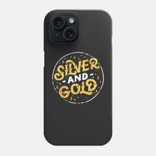 Silver and Gold Phone Case