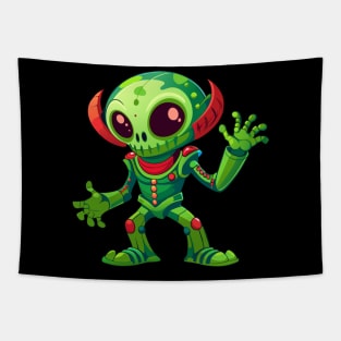 robotic aliens Tapestry